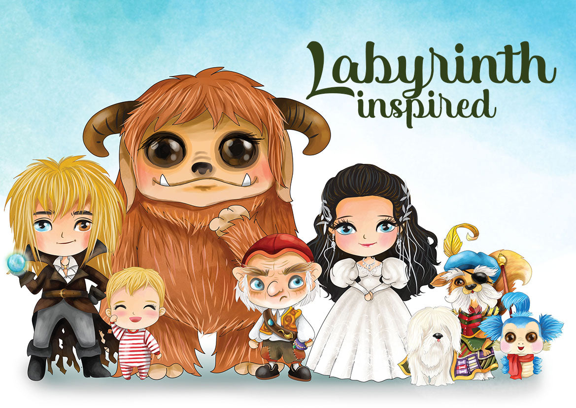 Labyrinth inspired clipart instant download PNG file - 300 dpi