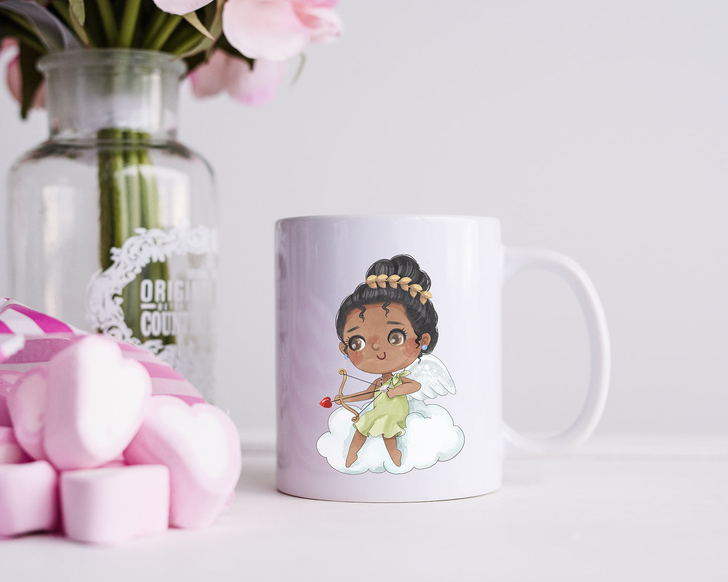 Cute Cupid girls clipart set 1, Cupid Clipart, valentines Clipart instant download PNG file - 300 dpi