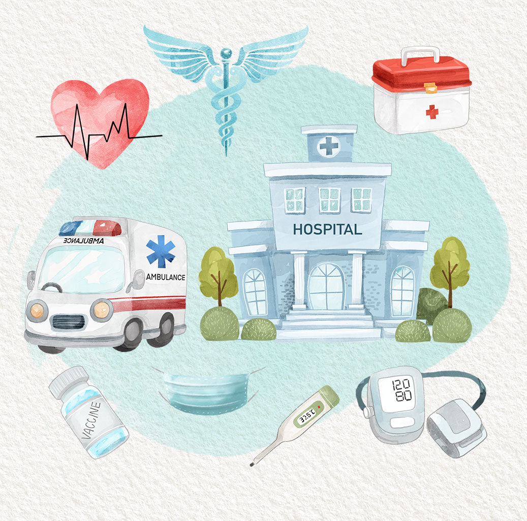 Doctor and Nurse Clipart, Medical Clipart, Healthcare clipart,, Hand drawn clipart, PNG files.