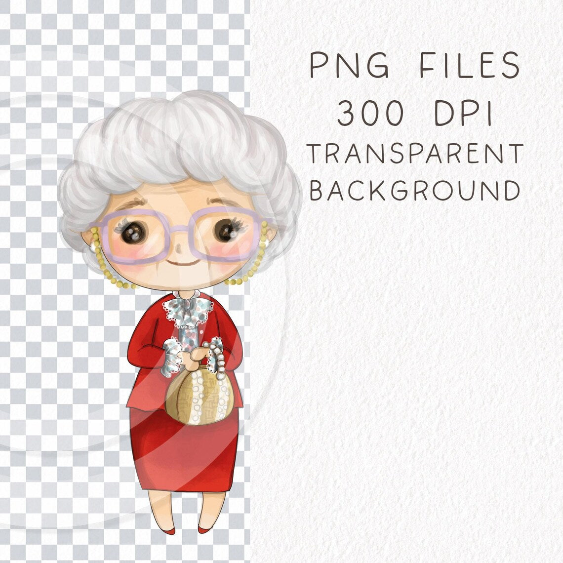 Golden women clipart , Hand drawn clipart instant download PNG file - 300 dpi