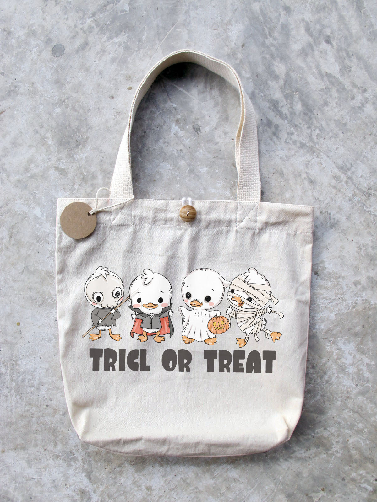 Spooky Little Duck Clipart , Halloween Clipart, PNG file - 300 dpi