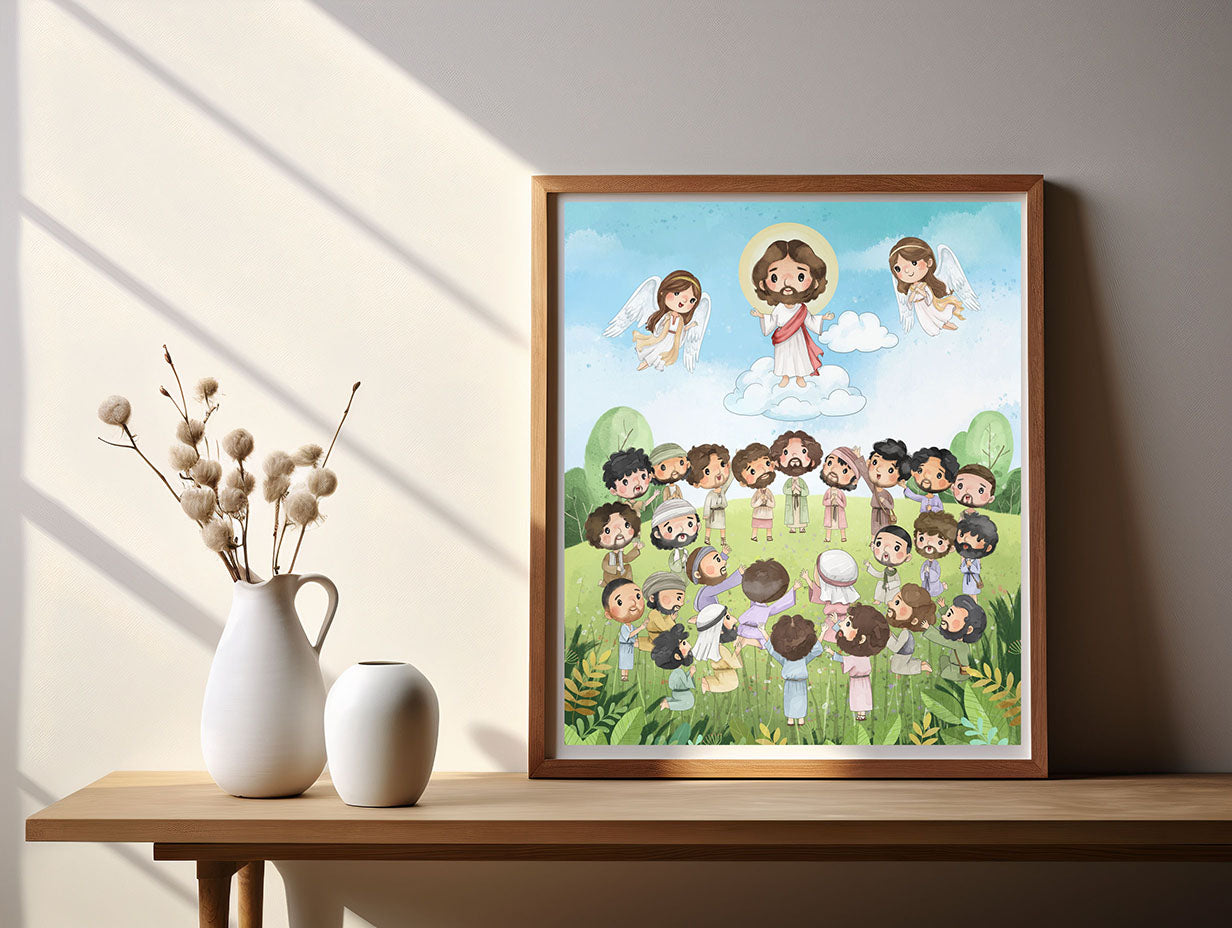 The ascension of Jesus Clip Art Bundles set , Disciples clipart, Religion, Bible stories Clipart PNG files