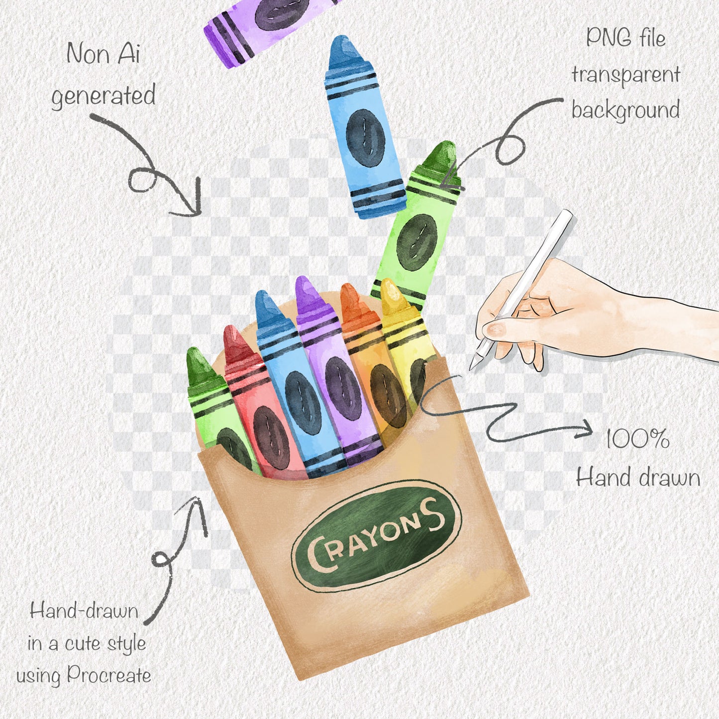 Back to school bundles set clipart instant download PNG file - 300 dpi