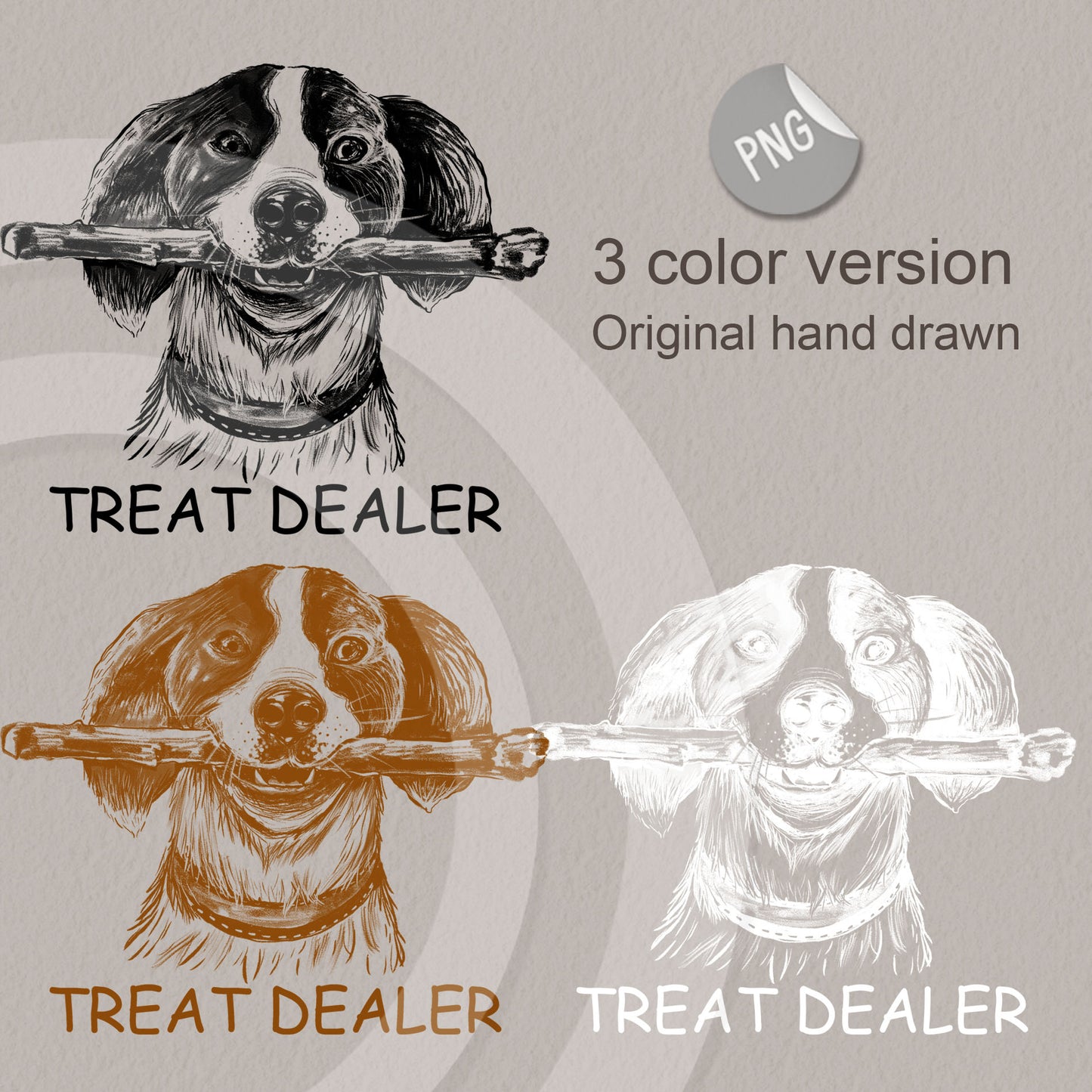 Treat dealer PNG, dog Sublimation Designs, PNG file - 300 dpi.