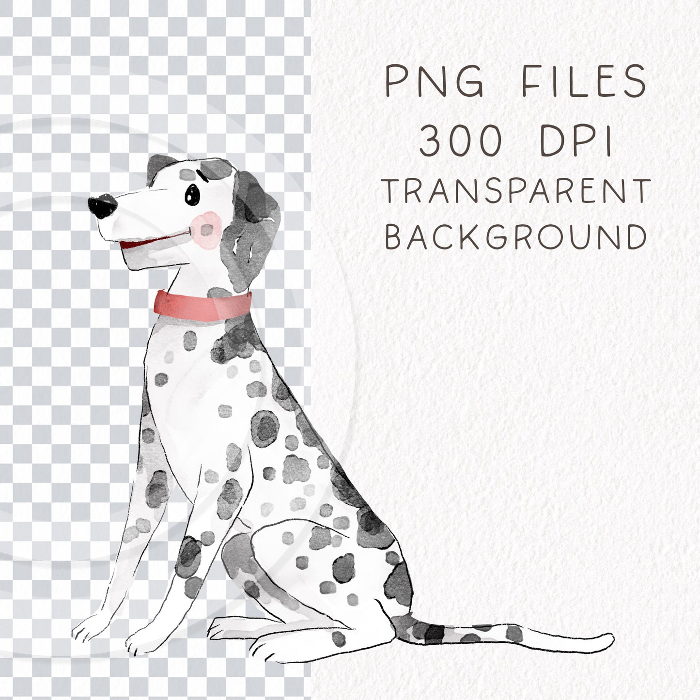 Cute dogs breed clipart , seamless Pattern design, Hand drawn clipart, Instant Download PNG file - 300 dpi