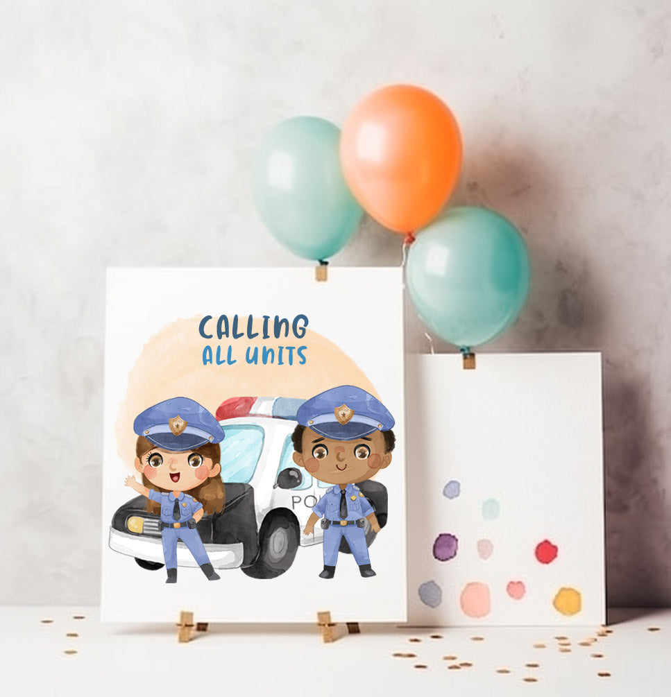 Police clipart - Police station clipart ,hand drawn clipart, instant download PNG file - 300 dpi