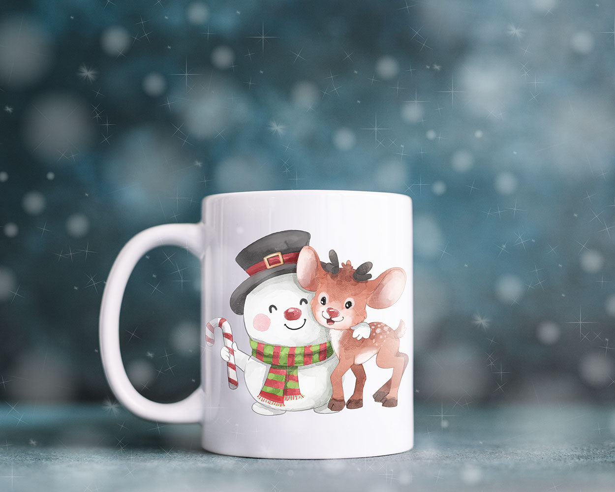 Cute Snowman clipart , Christmas clipart ,Hand draw art, instant download PNG file - 300 dpi