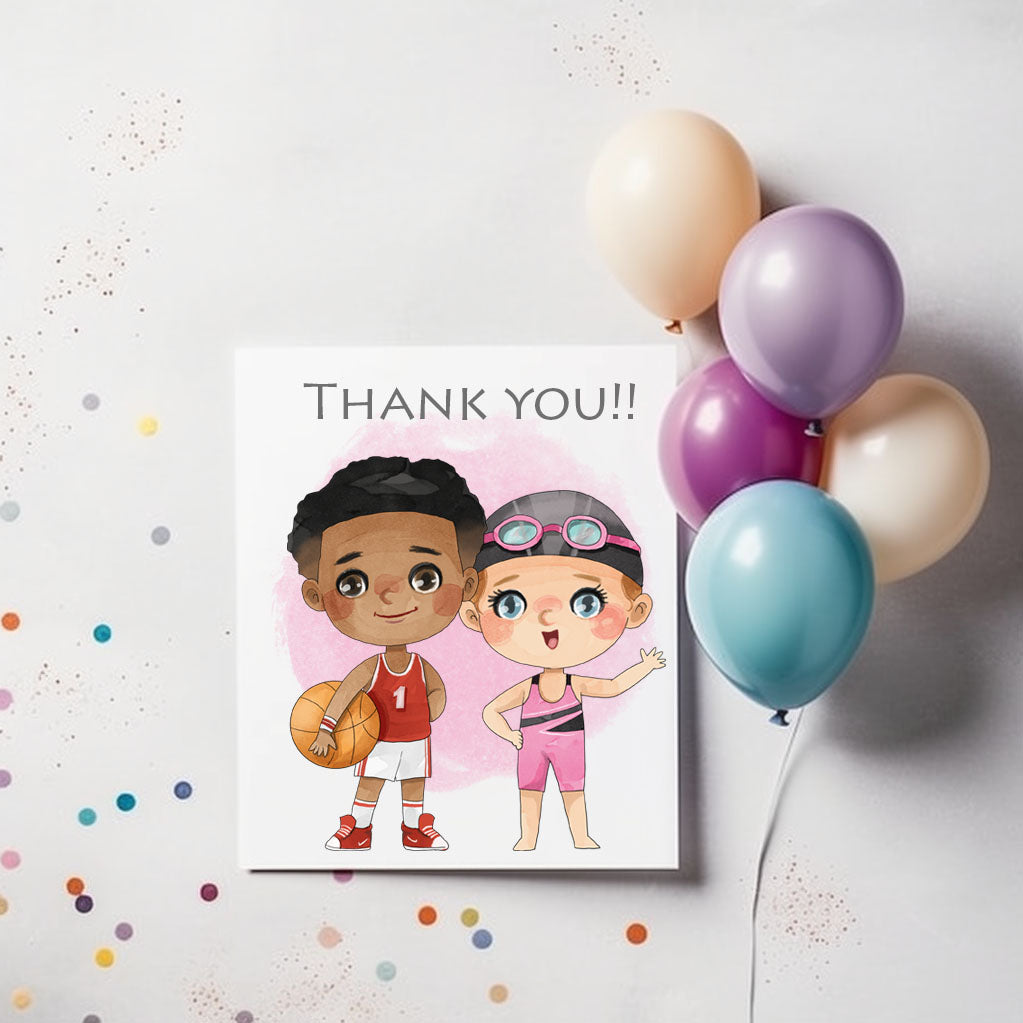 Sport Kids set 1, Kids Sport clipart, Hand drawn clipart, PNG files.