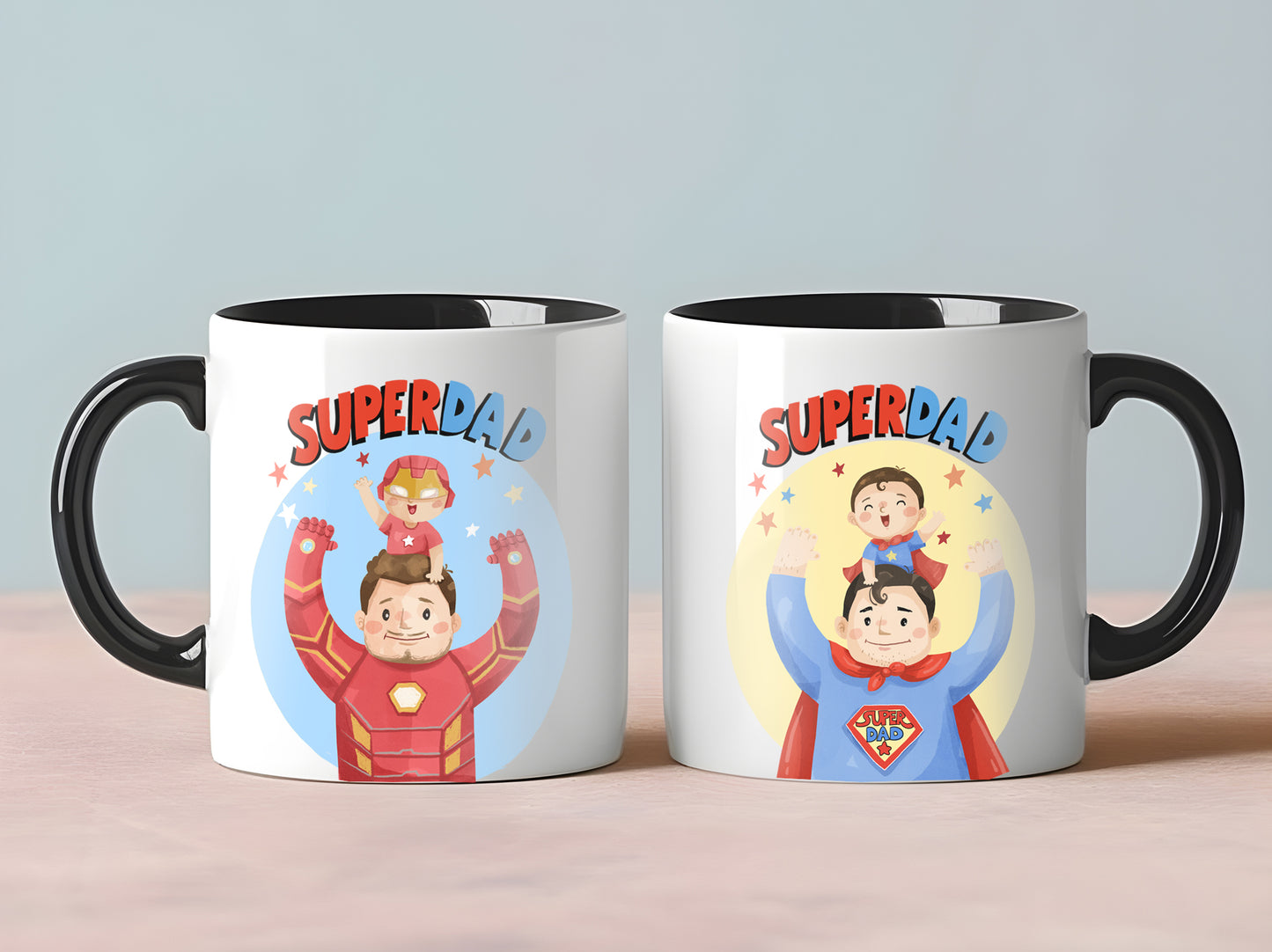 Super Dad, Fathers day clipart instant download PNG file - 300 dpi