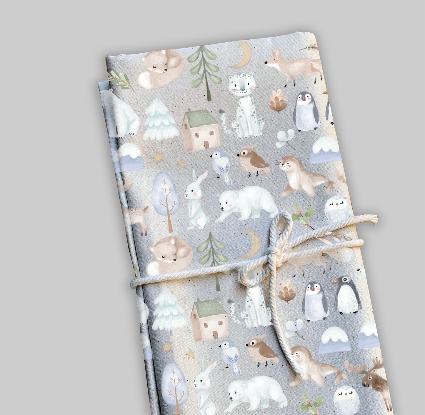 Winter animals clipart, winter clipart, instant download PNG file - 300 dpi