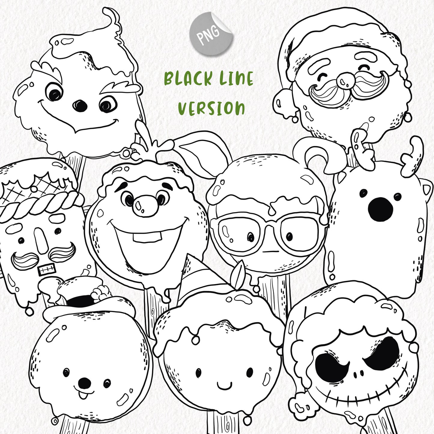 Christmas Ice Cream Clipart , Christmas Clipart, PNG file - 300 dpi