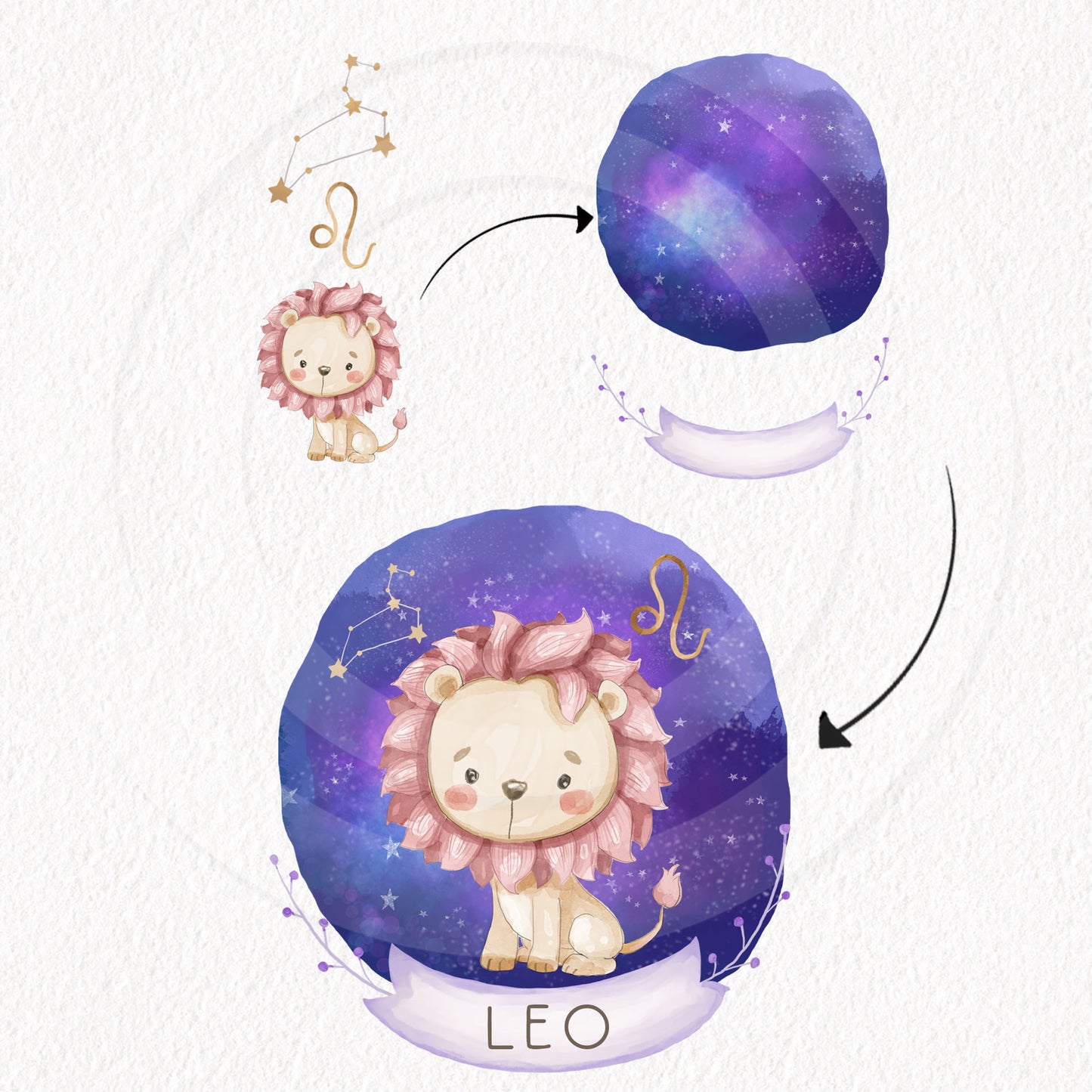 Zodiac Clipart bundles set, instant download PNG file - 300 dpi