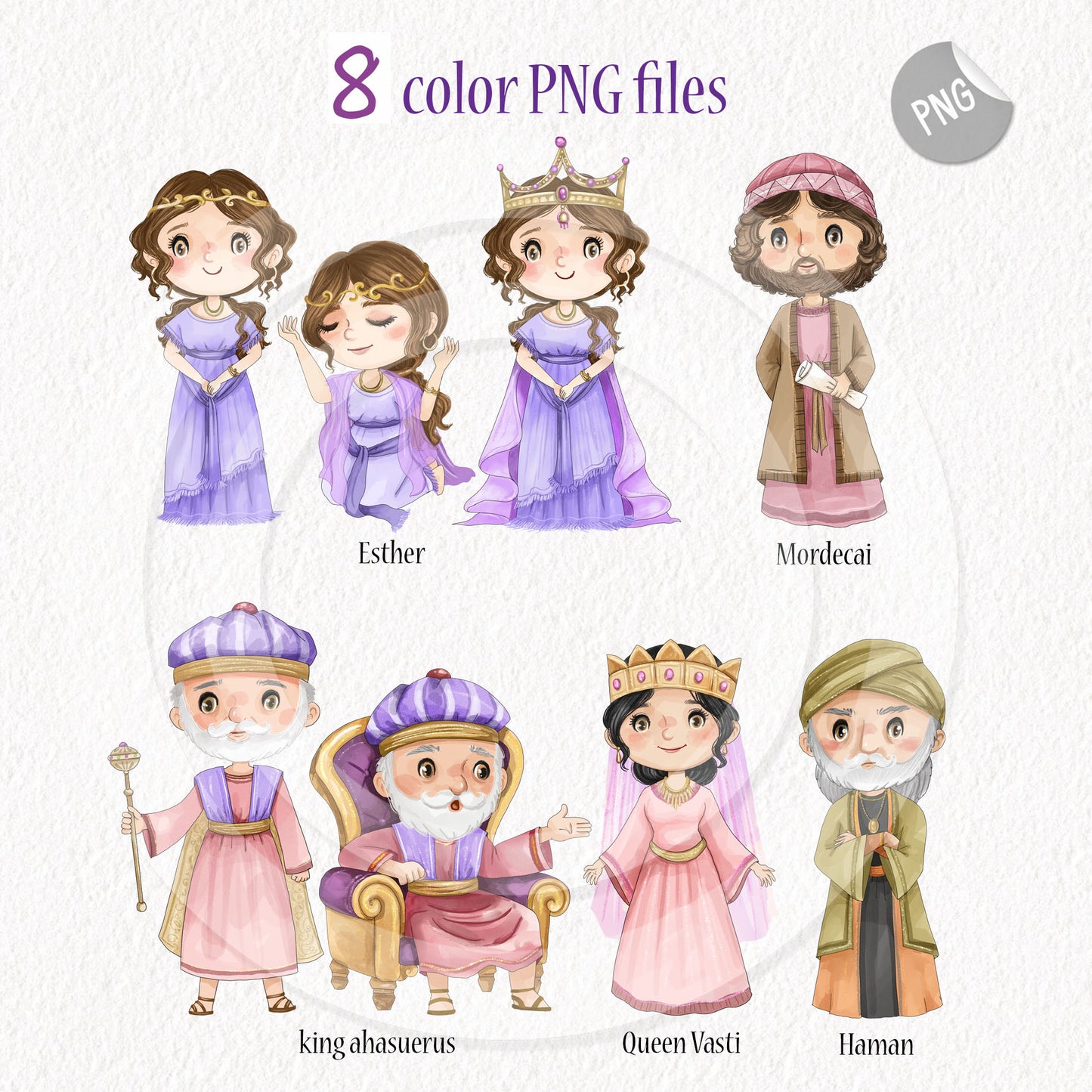 Story of Esther Clip Art  Clipart, PNG files