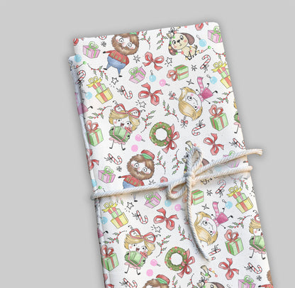 Green Christmas Hand Drawn ,doodle clipart, Seamless Pattern, instant download PNG file - 300 dpi (Copy)