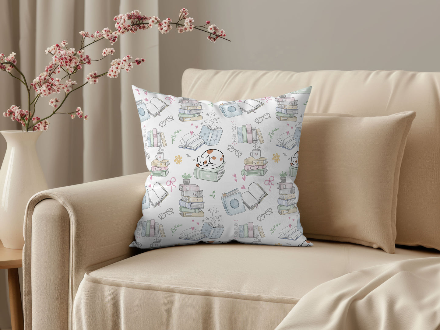 Book Seamless Pattern, instant download PNG file - 300 dpi