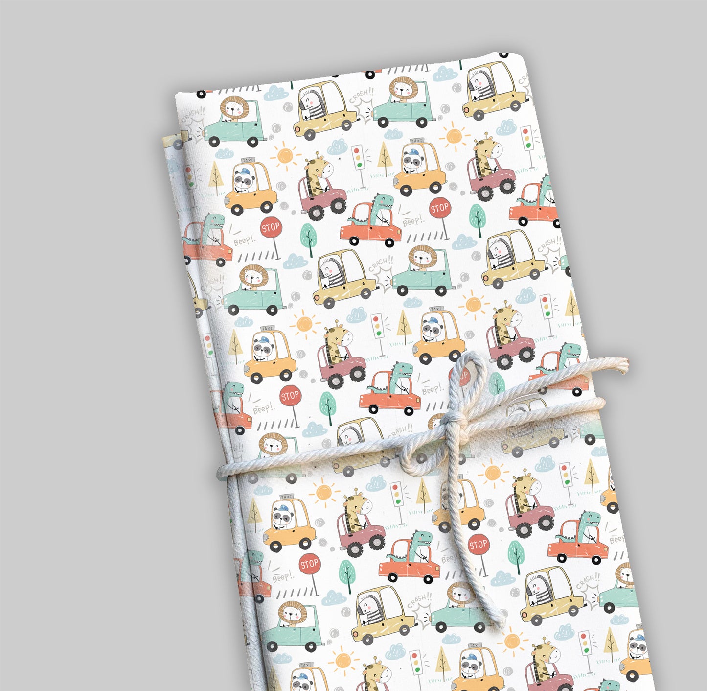 Animals car Seamless Pattern, instant download PNG file - 300 dpi