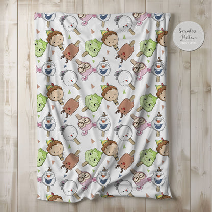 Christmas Seamless Pattern, instant download PNG file - 300 dpi
