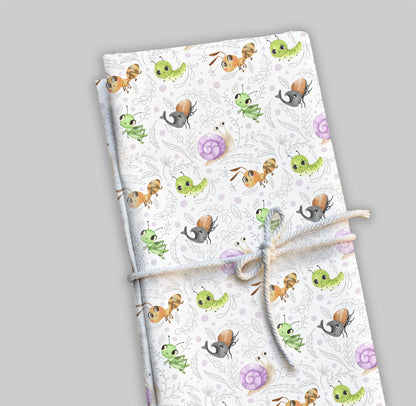 Bug doodle Seamless Pattern, instant download PNG file - 300 dpi