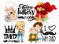 Fathers day clipart instant download PNG file - 300 dpi