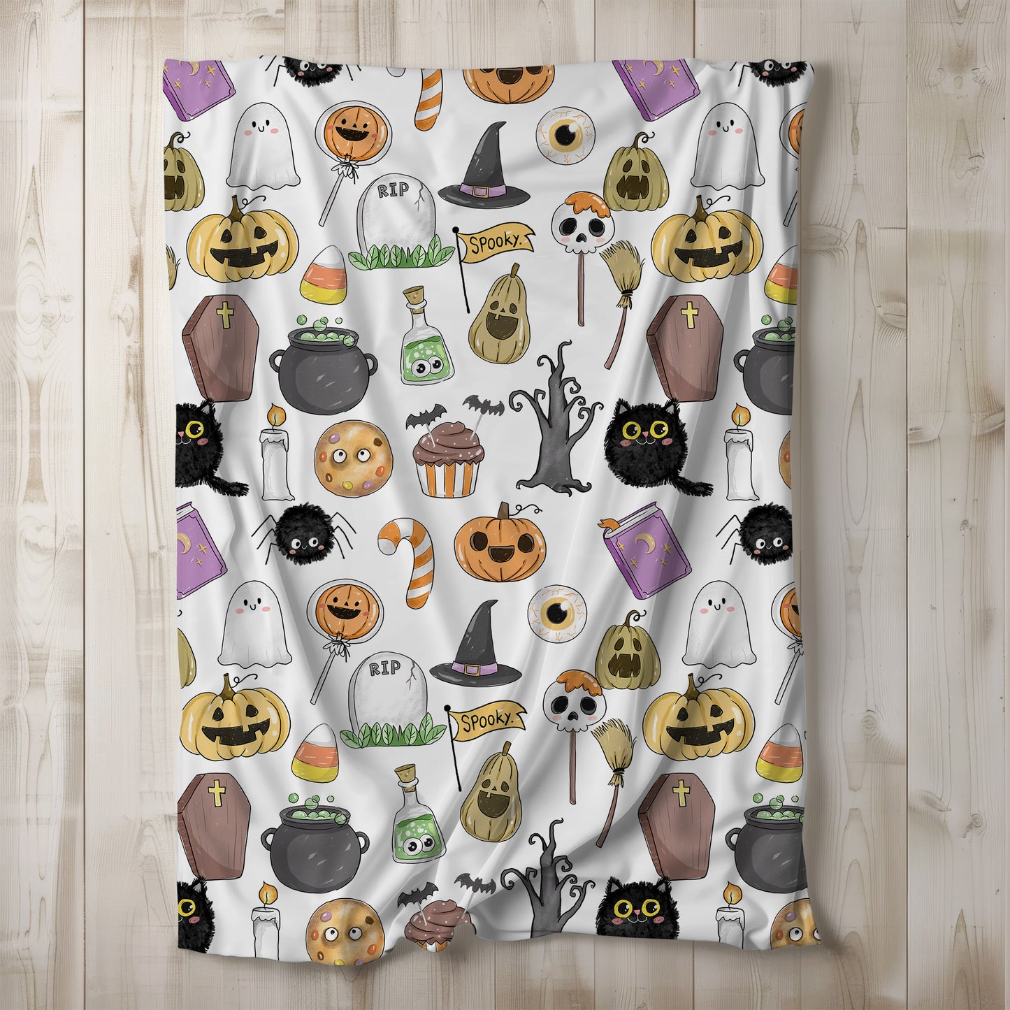 Happy Halloween doodle clipart PNG files instant download PNG file - 300 dpi.