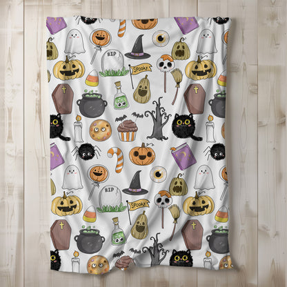Happy Halloween doodle clipart PNG files instant download PNG file - 300 dpi.