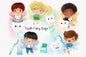 Tooth fairy boys clipart Instant Download PNG file - 300 dpi