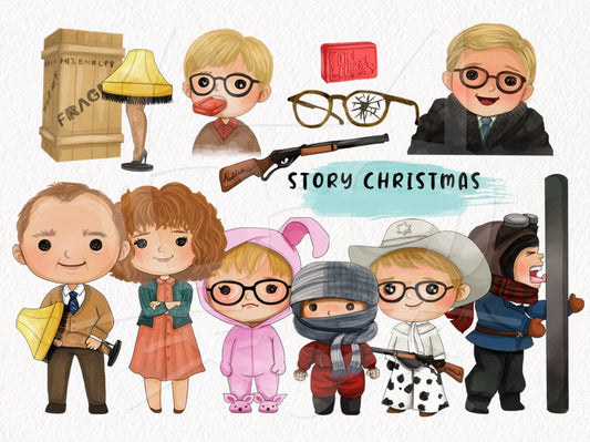 Story Christmas clipart inspiration clipart instant download PNG file - 300 dpi