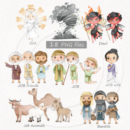 Job bible character Clip Art  Clipart, PNG files