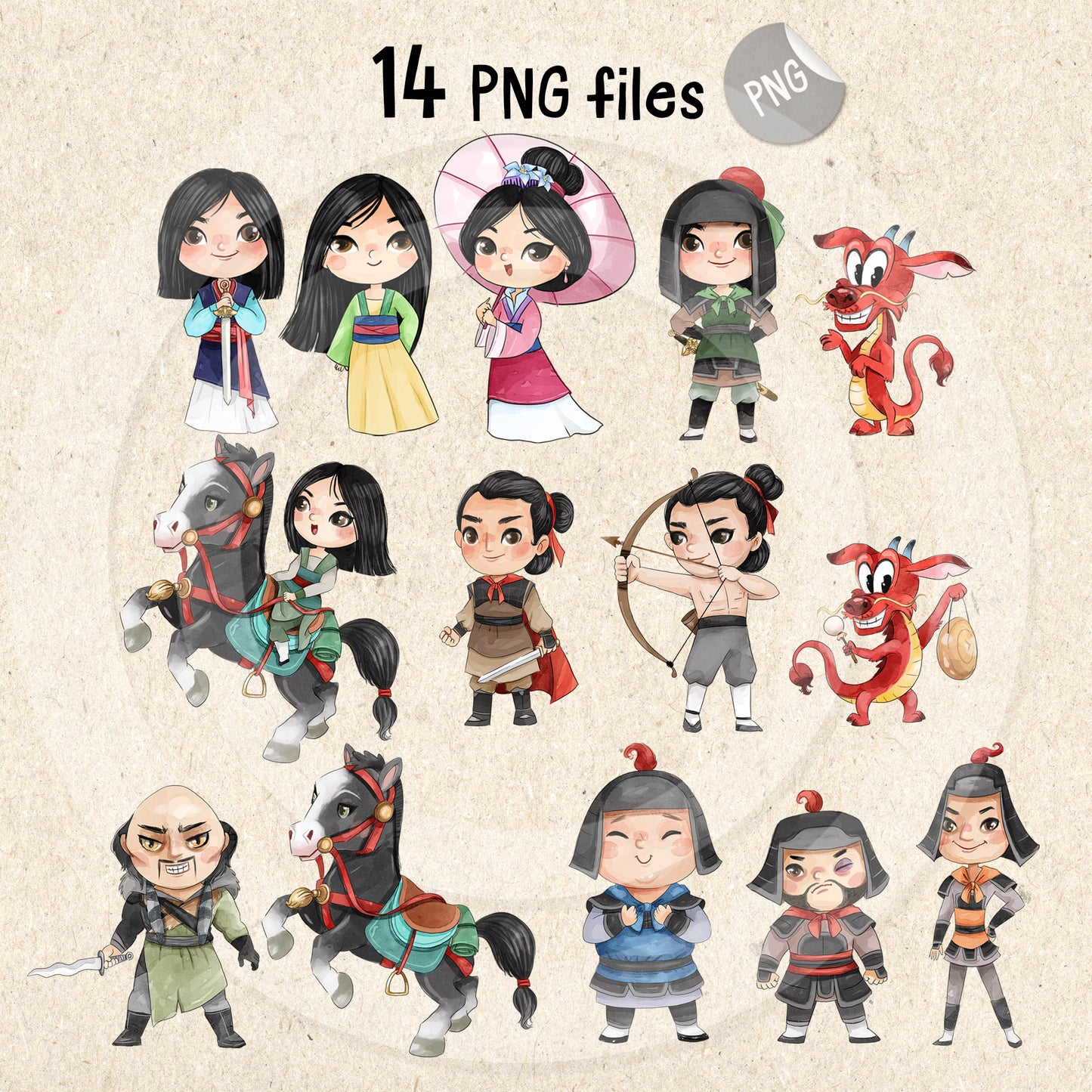Warrior Princess inspiration Instant download PNG file - 300 dpi