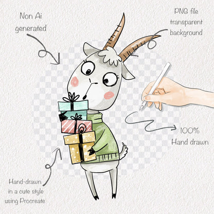 Happy New Year clipart PNG files.