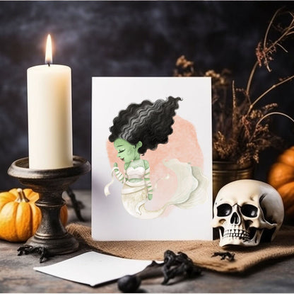 Cute Mermaid Halloween clipart instand download PNG file - 300 dpi