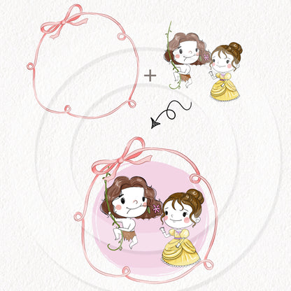 lover story clipart set 2 ,instant download PNG file - 300 dpi