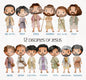 The 12 Disciples of Jesus Clipart, Bible Characters Clipart PNG files 300 dpi.