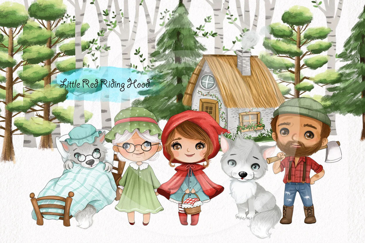 Little red riding hood inspiration ClipArt