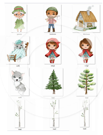 Little red riding hood inspiration ClipArt