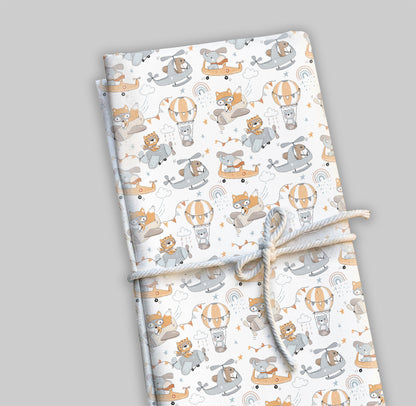 Animals airplane Seamless Pattern, instant download PNG file - 300 dpi