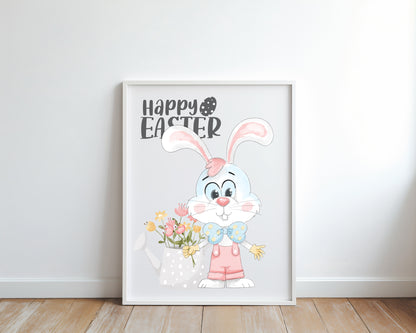 Bunnies Easter Pastel clipart instant download PNG file - 300 dpi