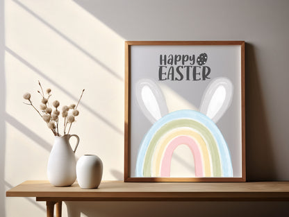 Bunnies Easter Pastel clipart instant download PNG file - 300 dpi