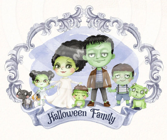 Halloween Family clipart ,PNG files instant download PNG file - 300 dpi