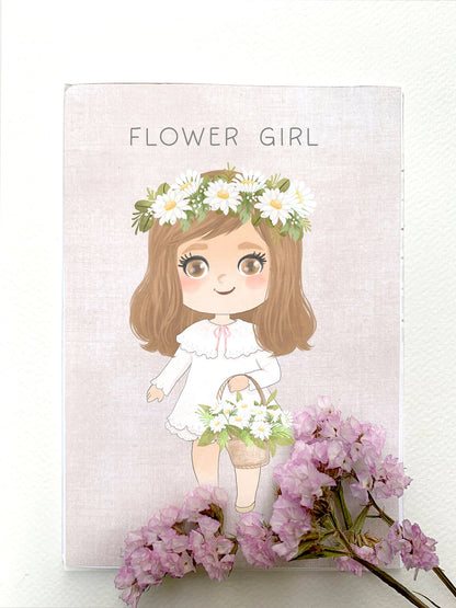 Flower girl clipart instant download PNG file - 300 dpi