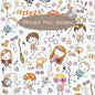 Wizard kids Hand drawn doodle Clipart , PNG file - 300 dpi