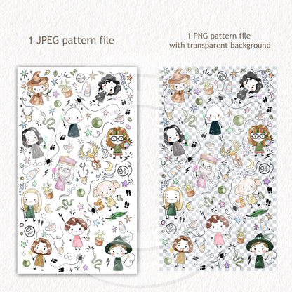 Wizard Hand drawn doodle Clipart , PNG file - 300 dpi