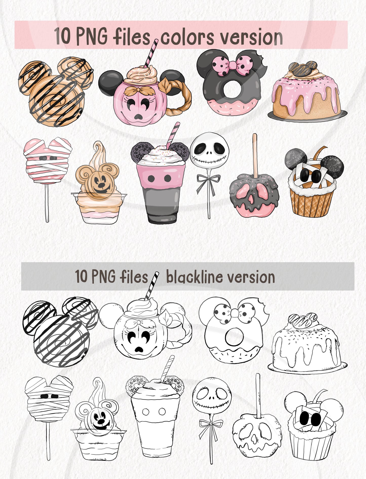 Halloween Treats Clipart ,Sweet and Spooky clipart, PNG file - 300 dpi