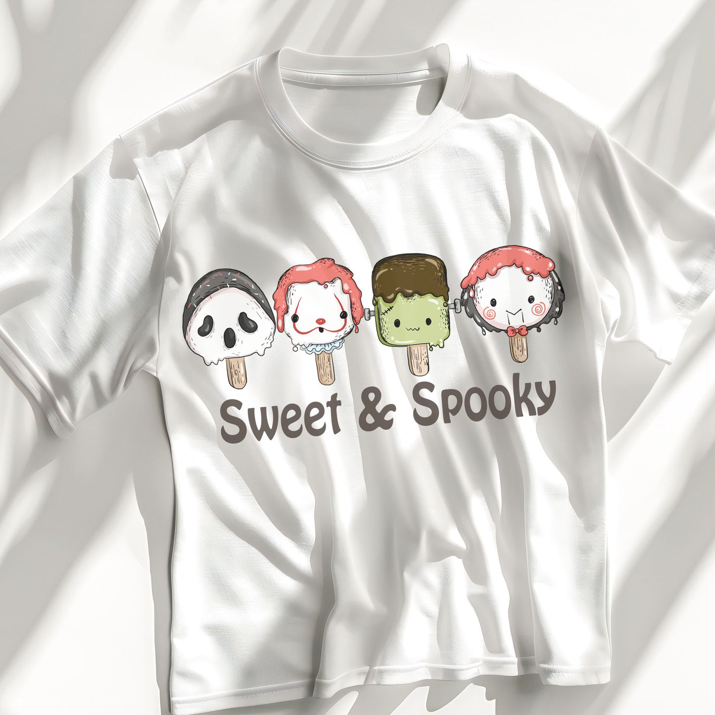 Spooky Ice Cream Clipart , Halloween Clipart, PNG file - 300 dpi