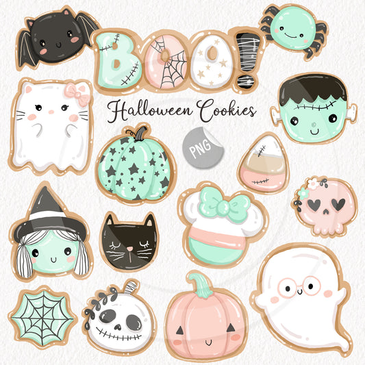 Halloween Cookies Clipart ,Sweet and Spooky clipart, PNG file - 300 dpi