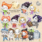 Witch girls Doodles clipart  instant download PNG file - 300 dpi