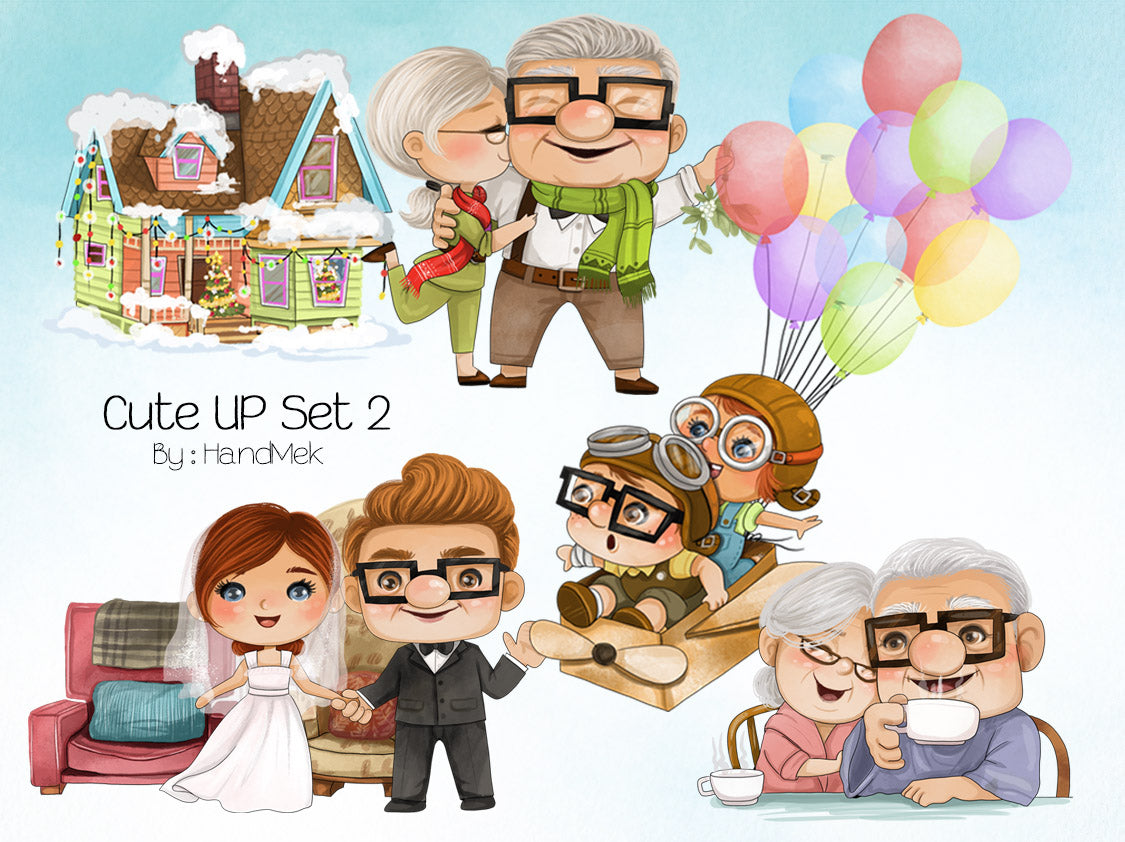 UP adventure clipart set 2 , instant download PNG file - 300 dpi