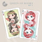 Queen of books set 2 Hand Drawn clipart instant download PNG file - 300 dpi