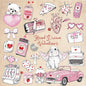 Valentine's Hand drawn clipart, instant download PNG file - 300 dpi