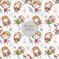 Christmas wizard kids 2 Seamless Pattern, instant download PNG file - 300 dpi